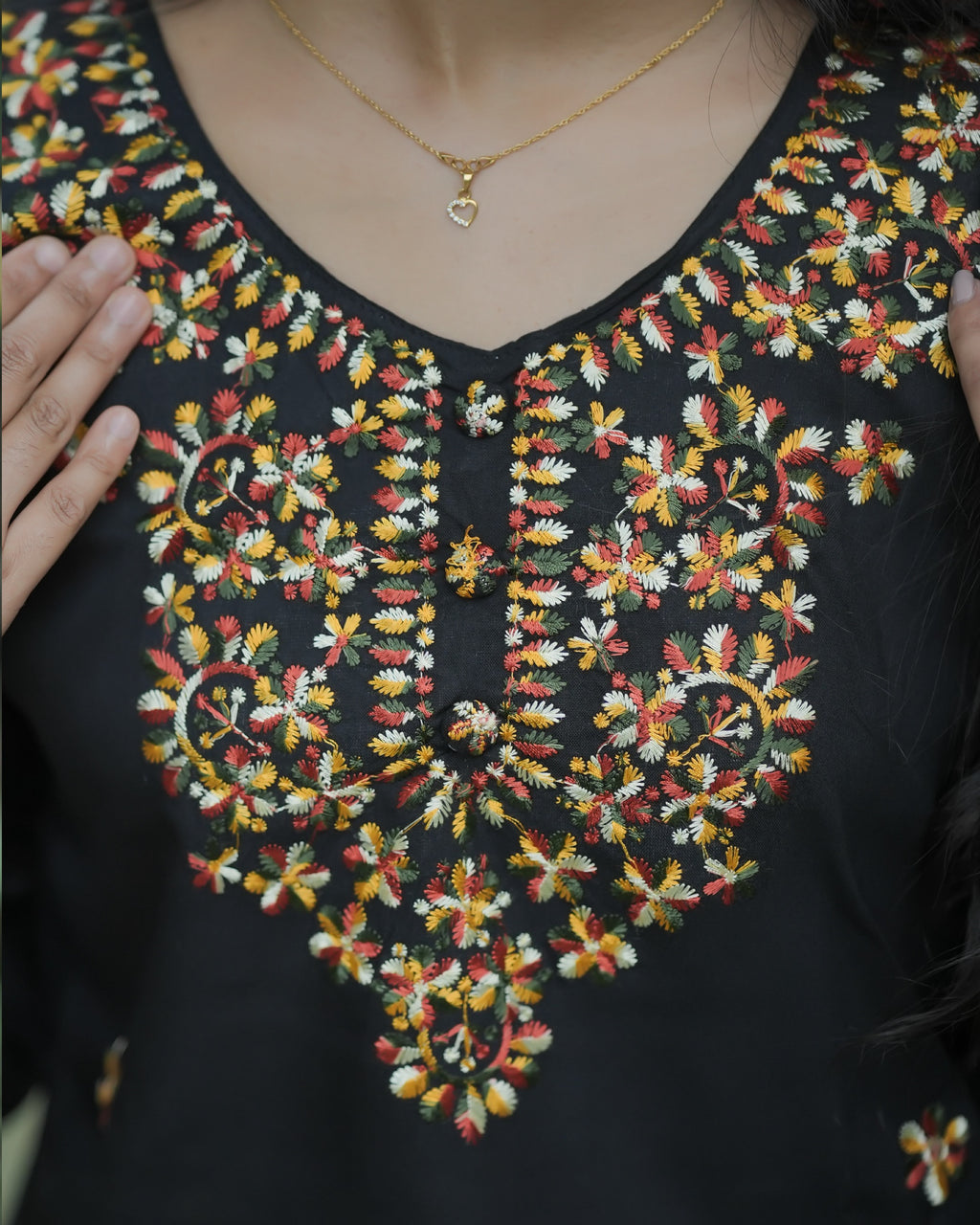 Chikankari Short Kurti