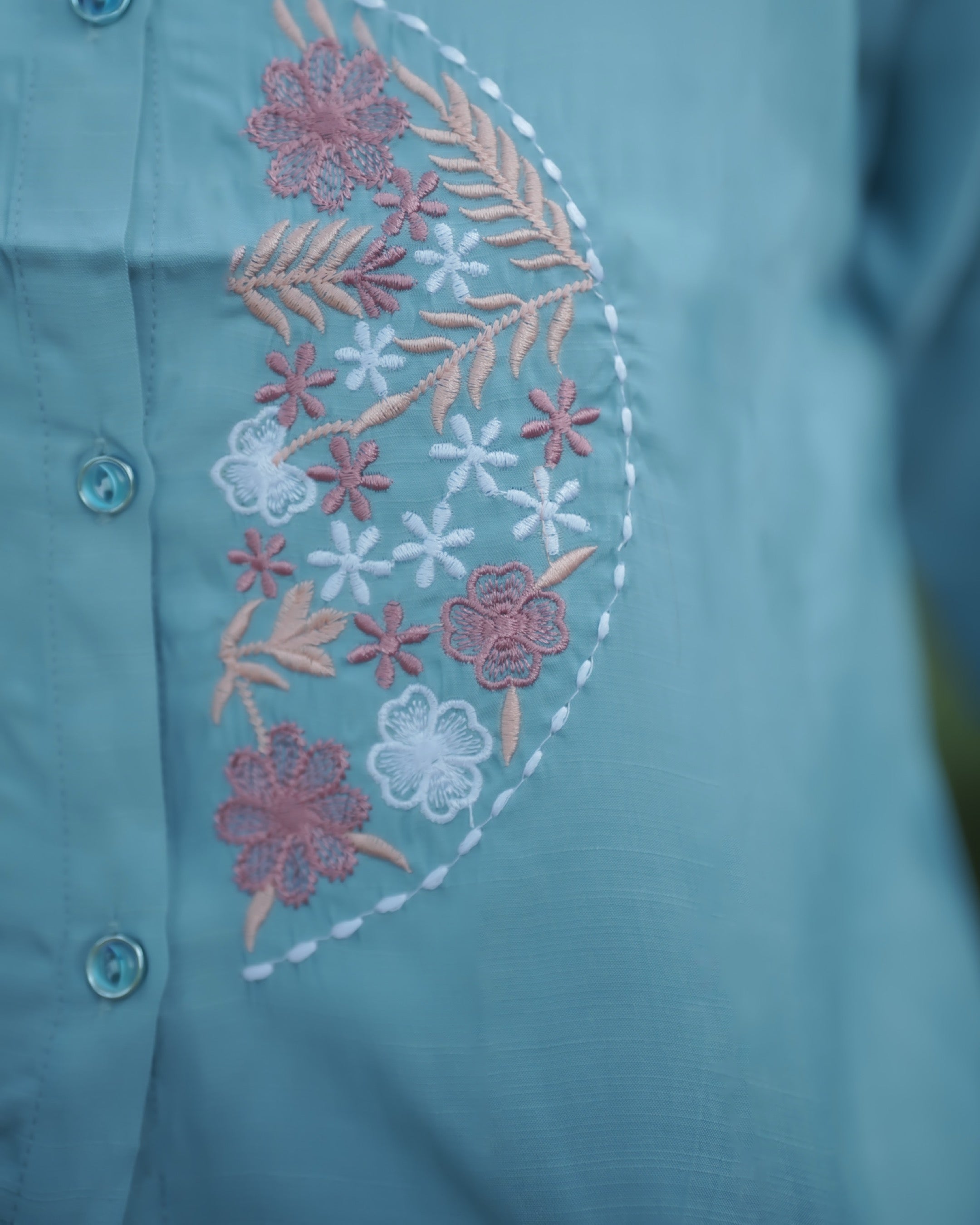 Short Sleeve Button-Down Crop Shirt